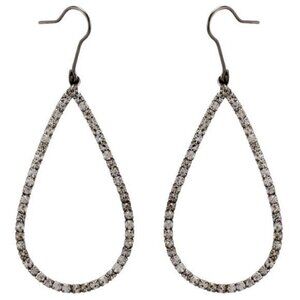 Black and diamond drop earrings - Dangle Earrings - Jewelry for Teen Girl